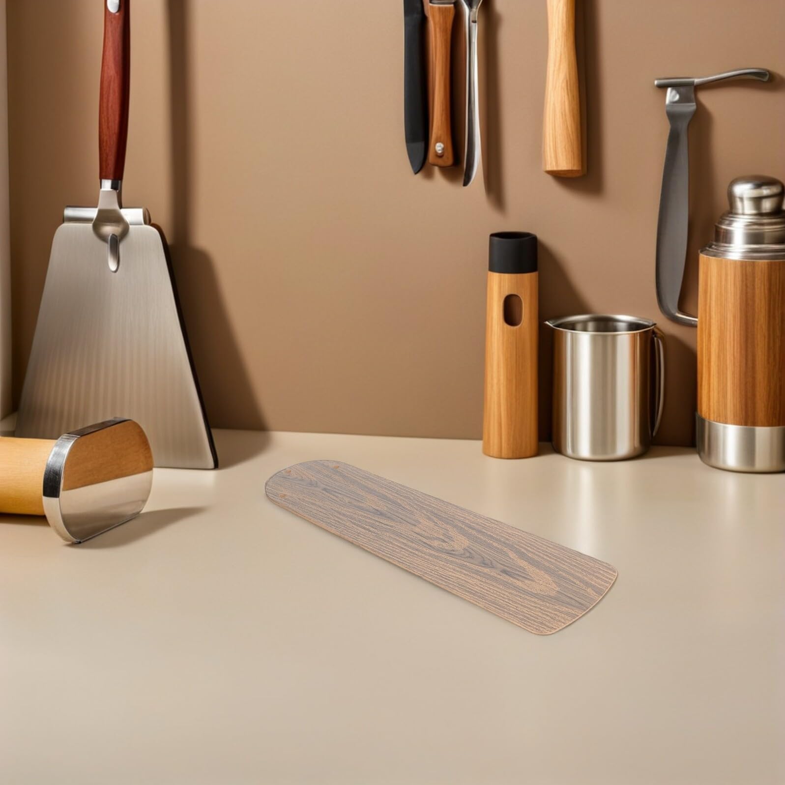 Levemolo Kit de Reemplazo de Aspas de Ventilador de Techo Veta de Madera en Plástico Marrón, 2 Piezas, Diseño Resistente al Agua para Fiesta Verano y Uso en Dormitorio