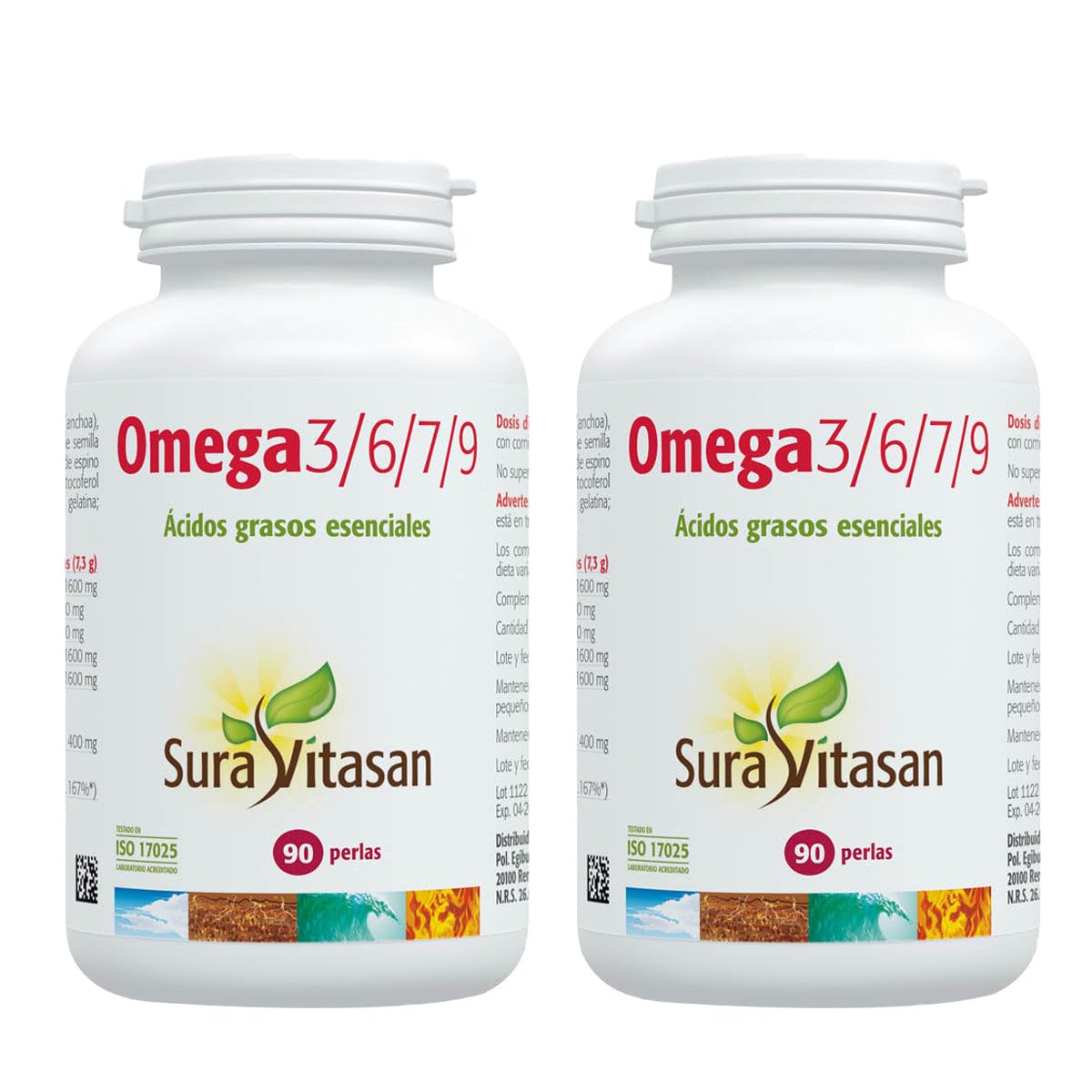Pack 2x Omega 3/6/7/9, Sura Vitasan, 90 Perlas