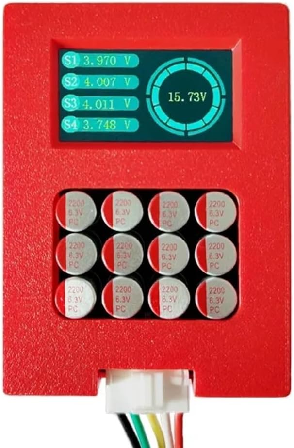 3-4S 5A Balancer with Voltage Display TFT Lipo/Lifepo4 Battery Voltage Tester Transfer Equalizer