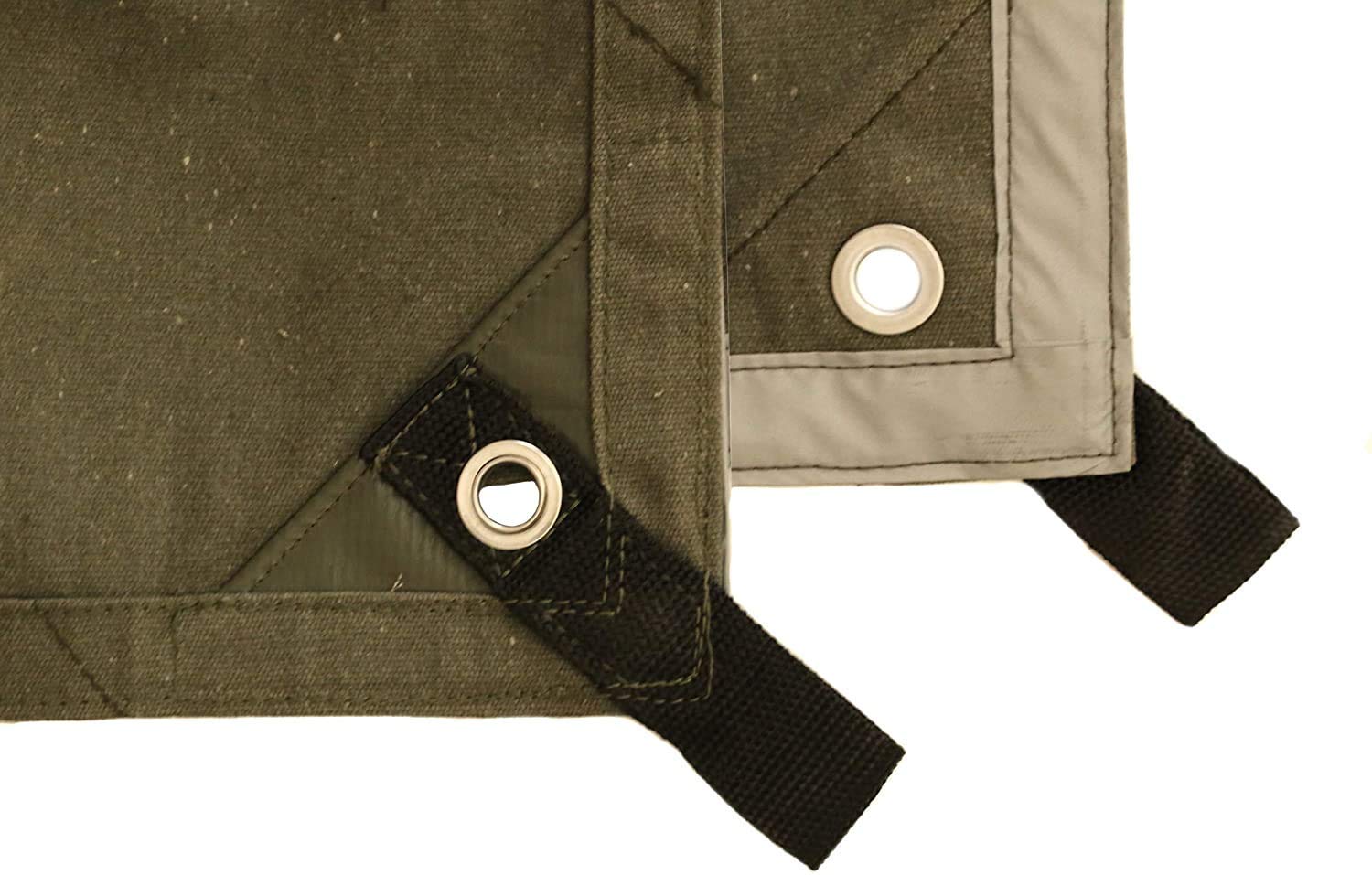 Olive, Brown, Tan Waxed Canvas Tarp Heavy Duty Waterproof 18 oz