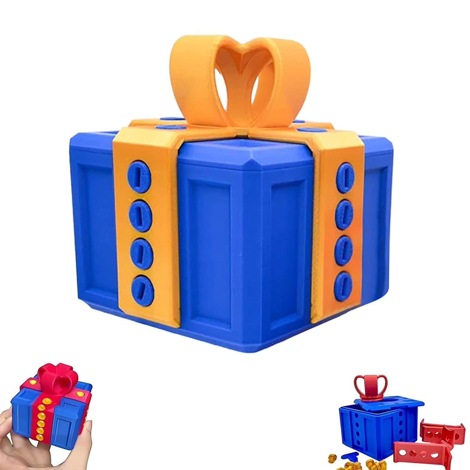 Middle Finger Surprise Gift Box,The Prank Box, Annoying Gift Box Tabletop Ornament, Colorful Interactive Prank Decor for Desk,Perfect Gag Gift for All Occasions,Gag Gifts for Birthdays,Christmas (A)