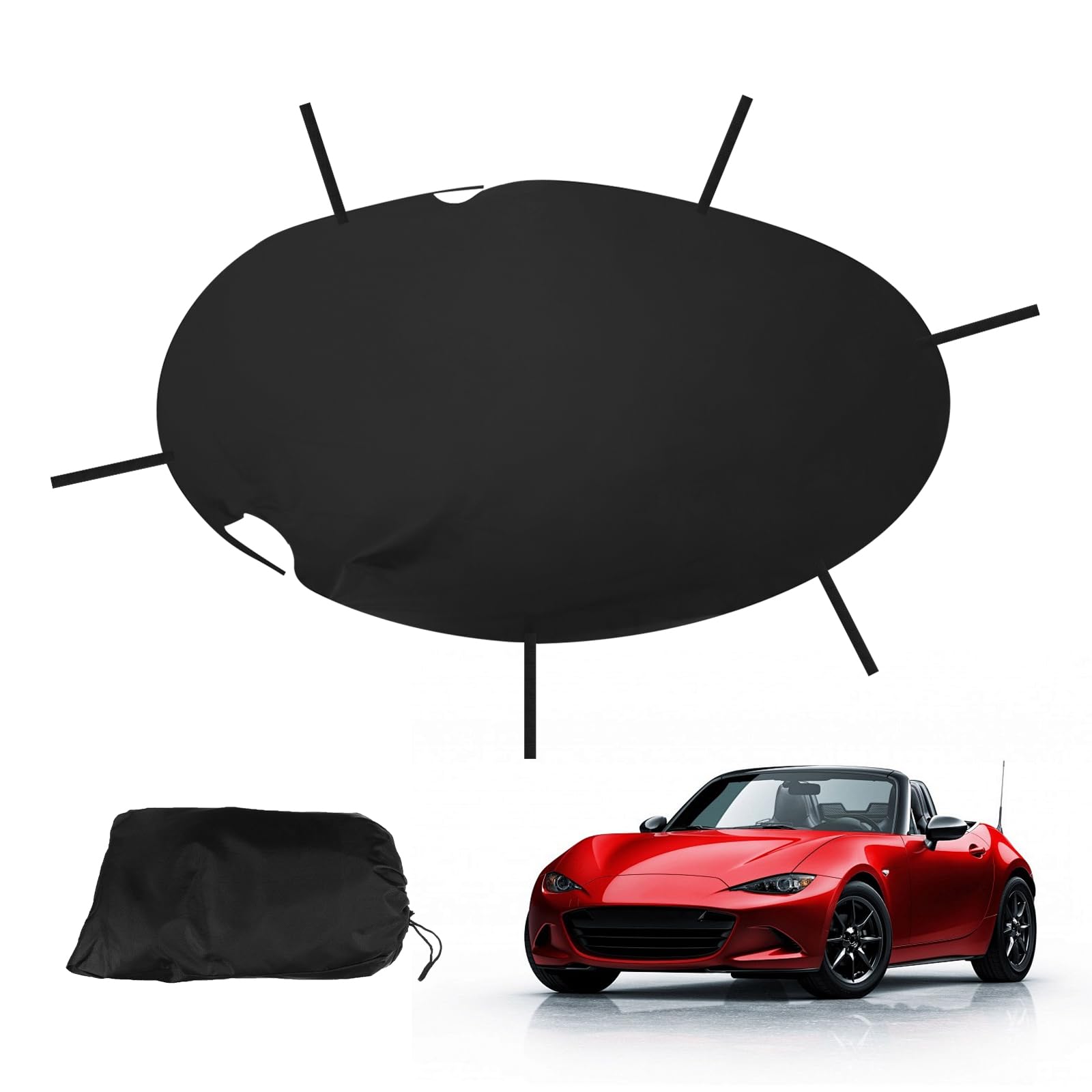 Demi Housse de Voiture pour Mazda MX-5 MK1 MK2 MK2.5 (NA NB), Protection de Toit Supérieur Imperméable en Oxford 300D, Protection Tout Temps