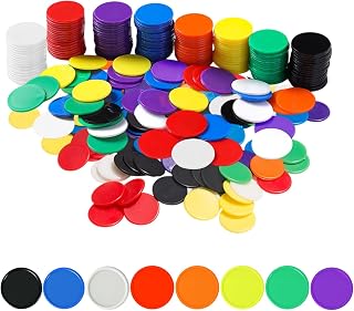 200Pcs Colorful Counters – Plastic Math Tokens in 8 Colors for Countin...