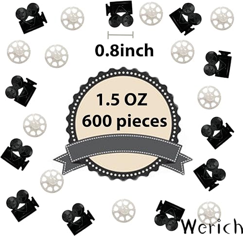 Miniatura 2 de Confeti para cámara de video de 1.59 oz, diseño metálico de papel de aluminio para fiesta, boda, cumpleaños, baby showe, despedida de soltera,