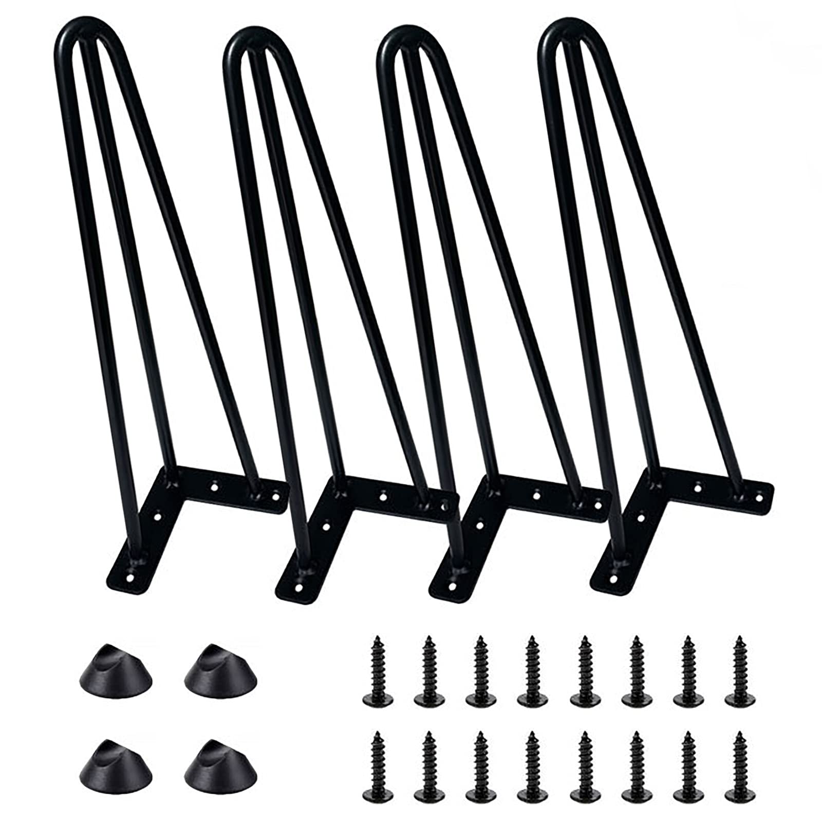 Buy Hairpin Legs, 14 inch Furniture legs Set of 4, Metal Hairpin Table