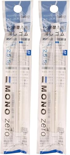 Tombow Recambio de borrador mono cero, rectángulo de 0.098 in, paquete de 2