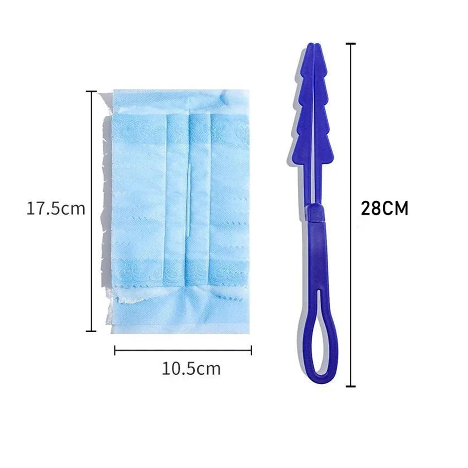 Plumero Corto de Microfibra for Limpieza persianas, Herramienta Superficie hogar y Oficina, 20~50 Uds para Limpiar El Polvo(50PC)