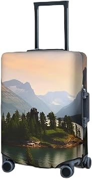 Travel Luggage Cover Suitcase Cover Suitcase Protector Wild Goose Island Luggage Washable Baggage Cover Elastic Anti-Scratch Suitcase Case Protector for Adult Personalized Suitcase