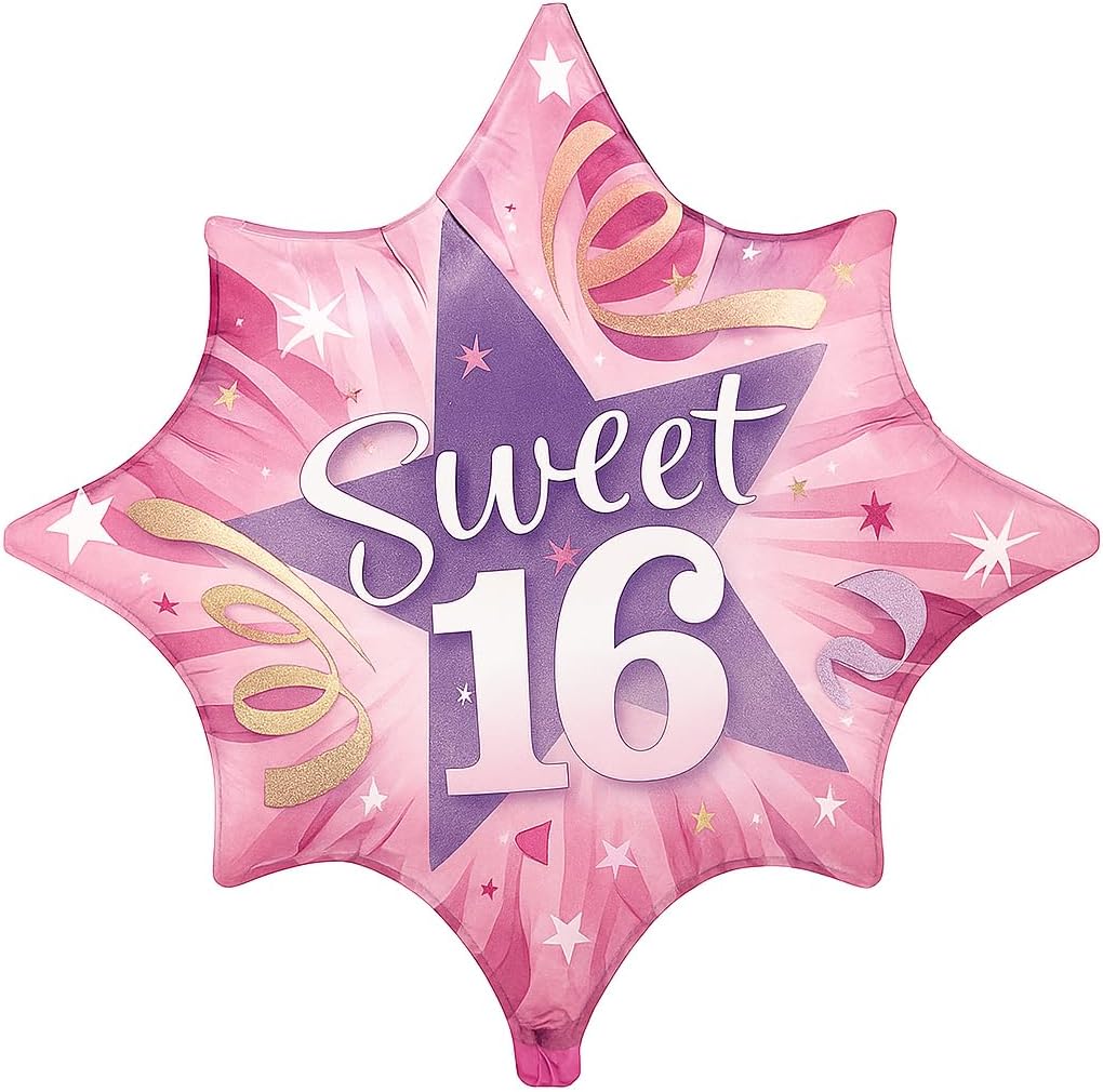 PMU 25 PC Happy Birthday Party Hat & Horn (31 Inch Mylar)
