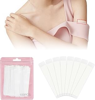 CARGEN Clothes Tape Double Sided Body Tape for Women Body Anti-Exposure Stickers for Clothes to Stay in Place, for Strapless Dresses, 100PCS, 75 x 12 mm / 3" x 0.47"