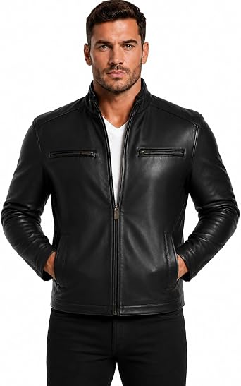REED EST. 1950 Men's Jacket Genuine Lambskin Leather Winners Coat