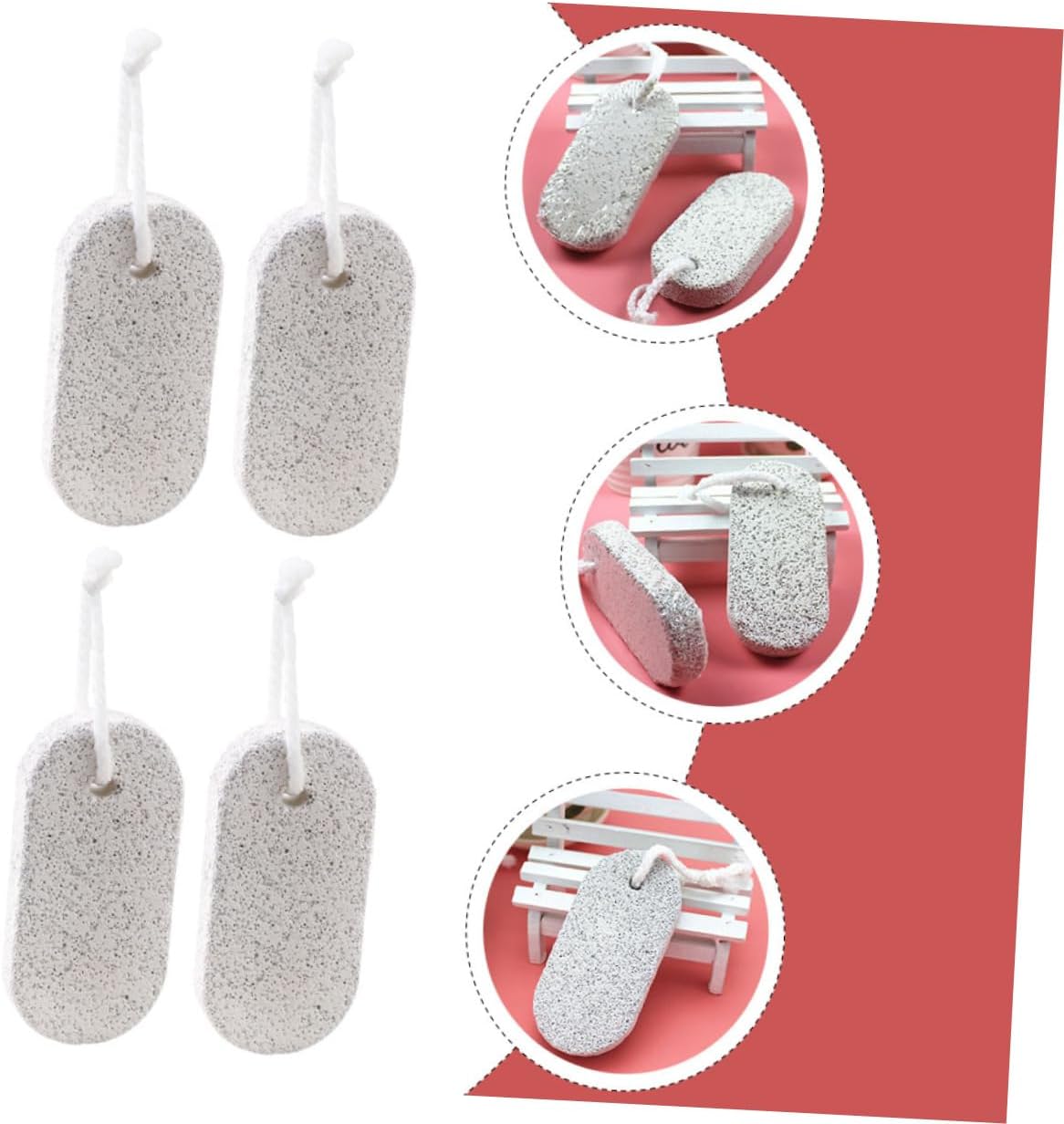 20pcs Volcanic Stone Foot Exfoliator for Dead Skin Removal Durable Pumice Stones for Pedicure Callus Remover for Soft Feet