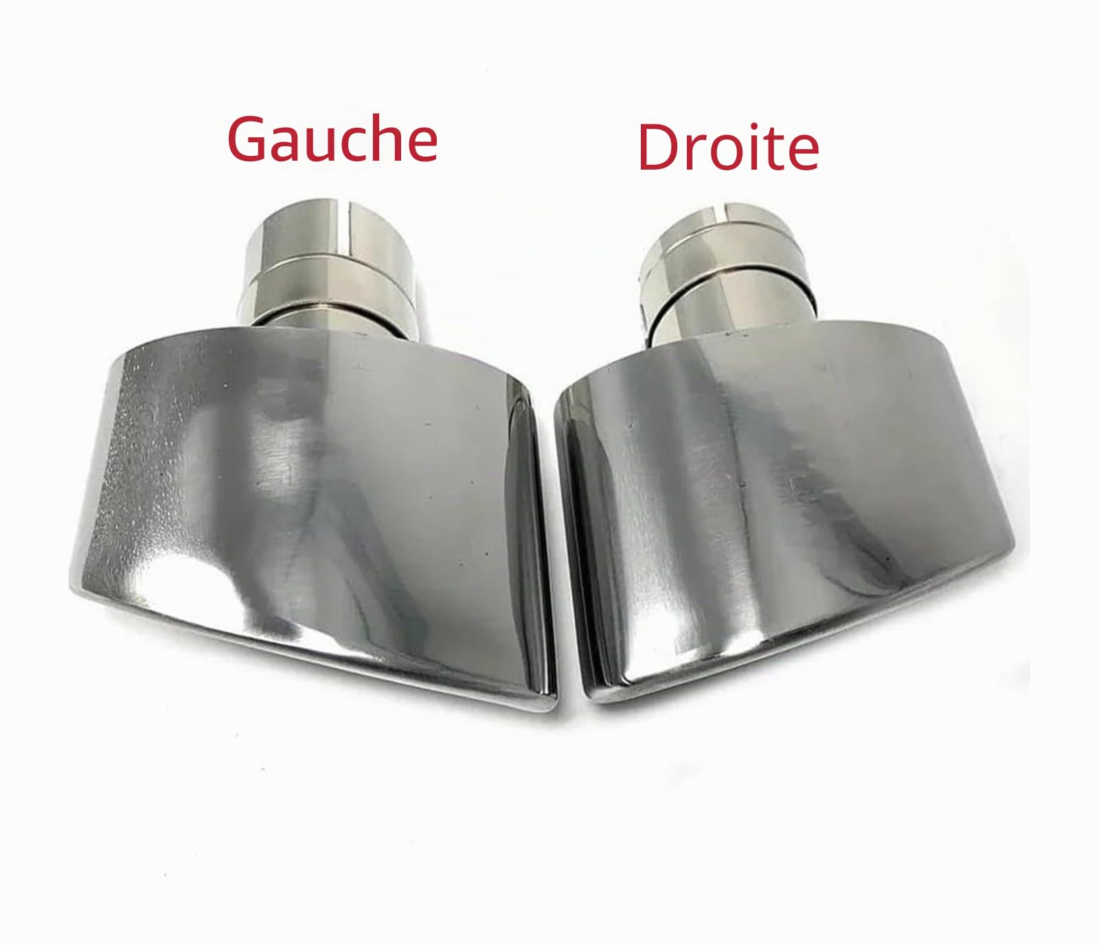 Sortie Silencieux Embouts Pour Voitures Embout D'échappement Universel Acier Inoxydable 304 Sortie 150 Mm Ovale Et Incliné 1 Pièce(57-150 Left)