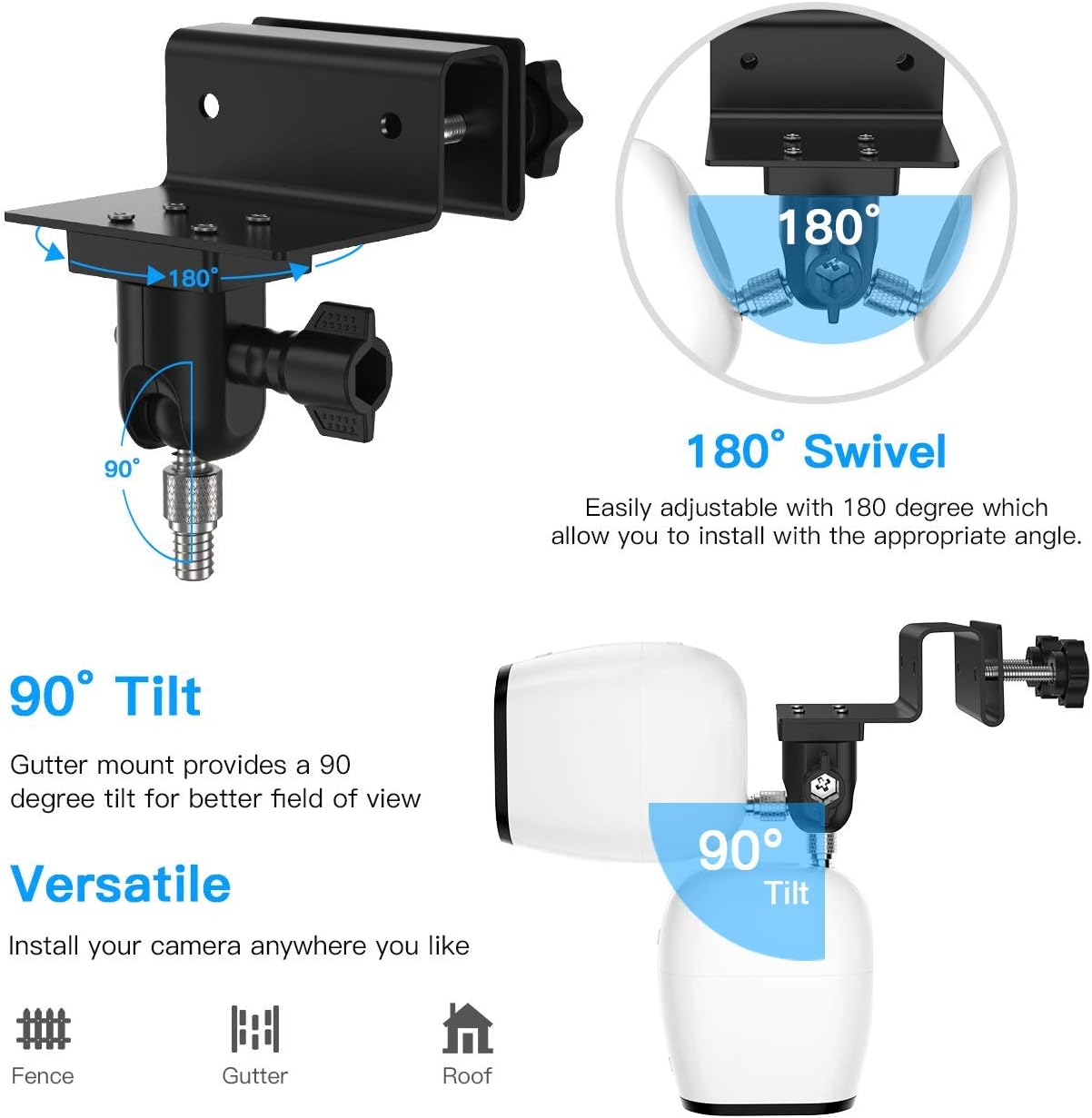 Gutter Mount for eufyCam 2C/2C Pro/3C/Arlo Pro Jamaica Ubuy