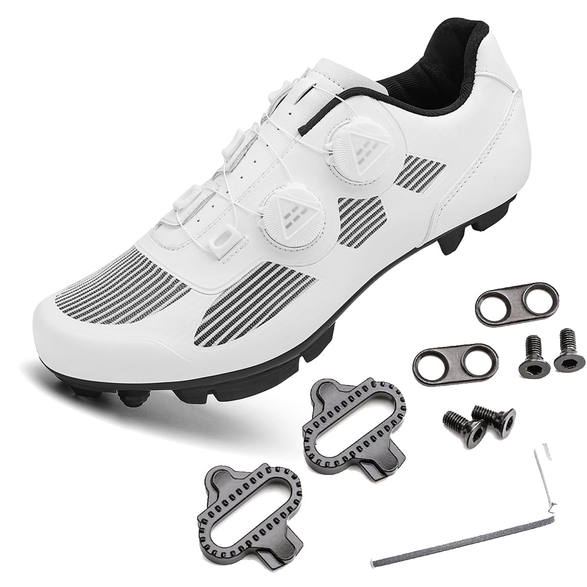 Herren MTB Radsportschuhe Adulta Mountainbike Schuhe, Indoor Outdoor Radschuhe Kompatibel mit SPD-Pedalen