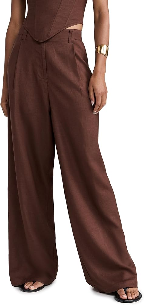 Amazon.com: Lioness Women's La Quinta Pants, Chocolate, Brown