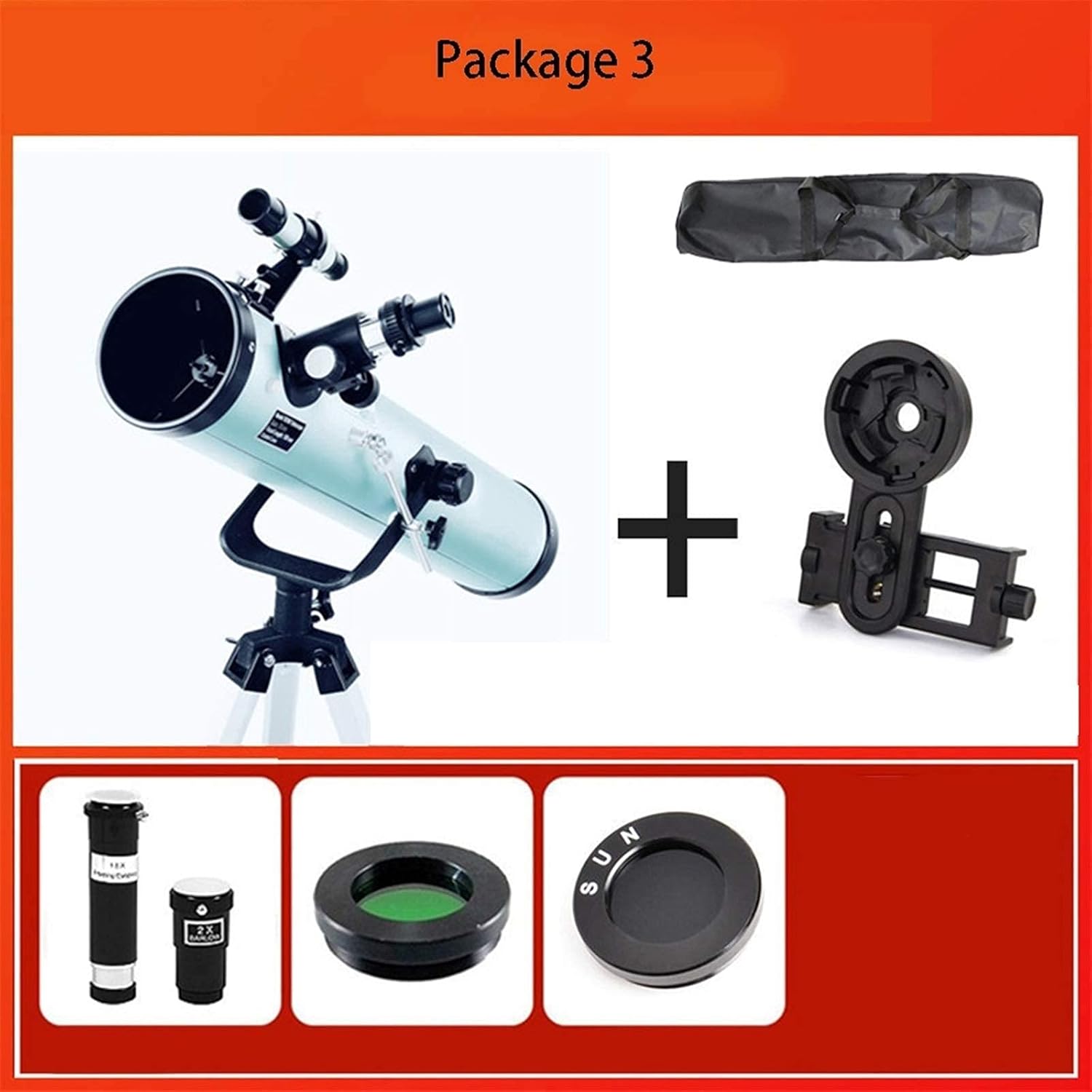 Telescopes for Astronomy Telescope for Kids and Beginners 125mm Gauge Reflection Telescope Telescope with Adjustable