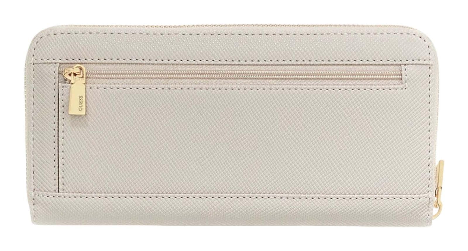 GUESS portafoglio Laurel II Large Zip Around Wallet Taupe grigio talpa