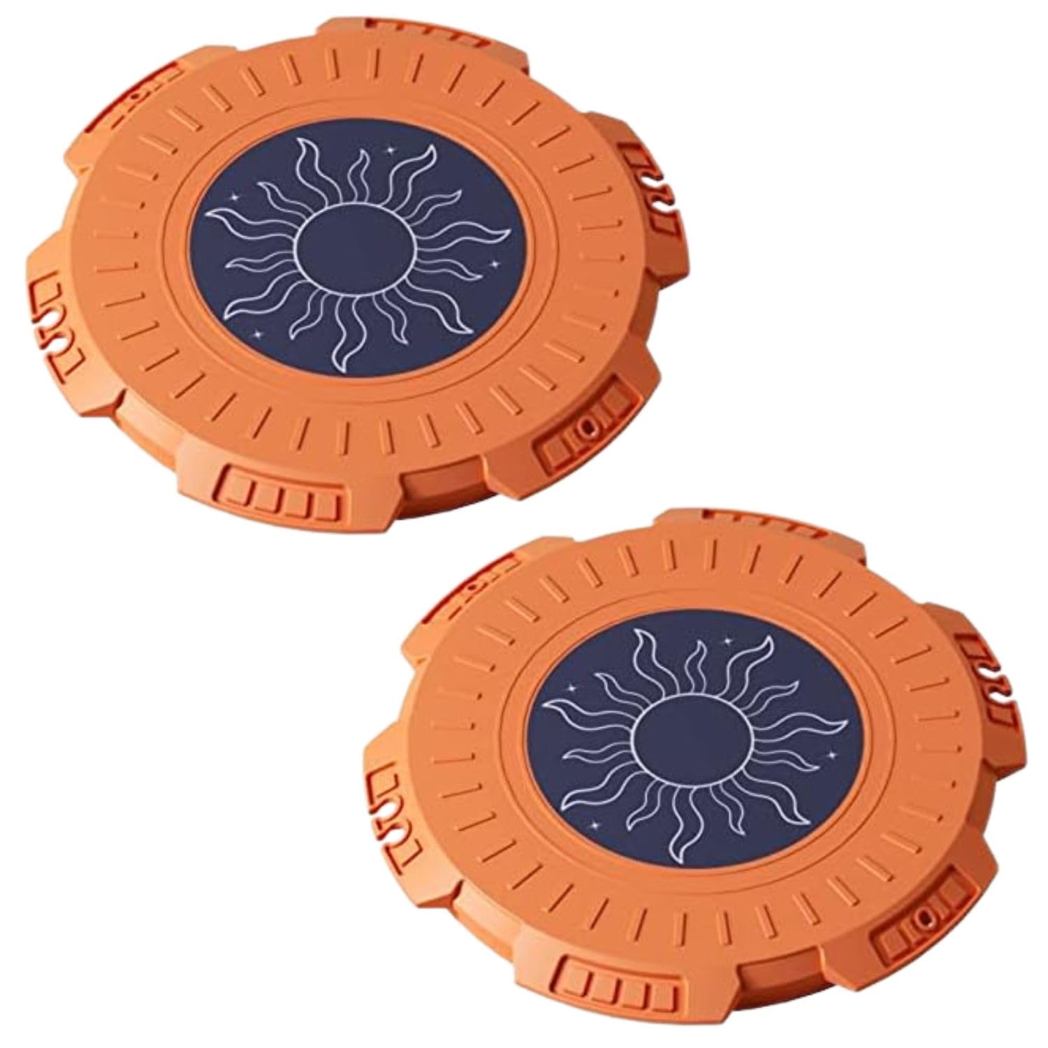 trifecta balance disc fitness plate silent rotating board stability cardio impact resistance 400kg support for training, multifunctional balance board for fitness shaping (orange, pack of 2)