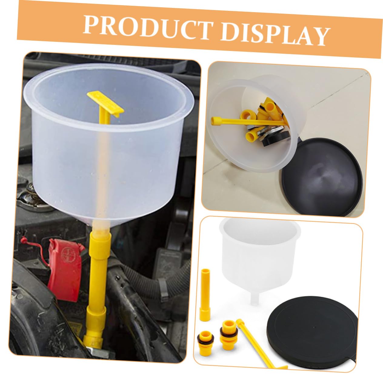 Kit Di Riempimento Del Liquido Refrigerante Con Imbuto Per Radiatore - 1 Set Imbuto Con Tubo Flessibile Per Auto