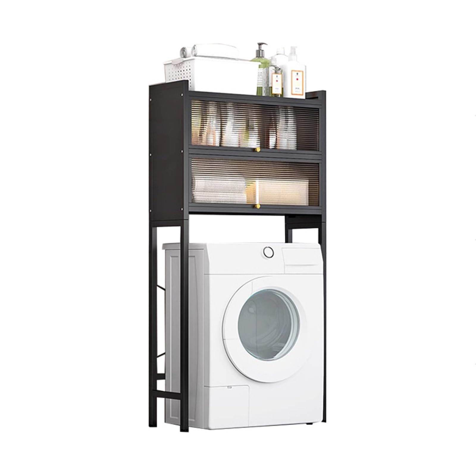 3-stöckiges verstellbares Wäschetrocknerregal – platzsparendes Regal für Waschküche, über Waschschrank, Organizer für Zuhause, langlebiges und stilvolles Design