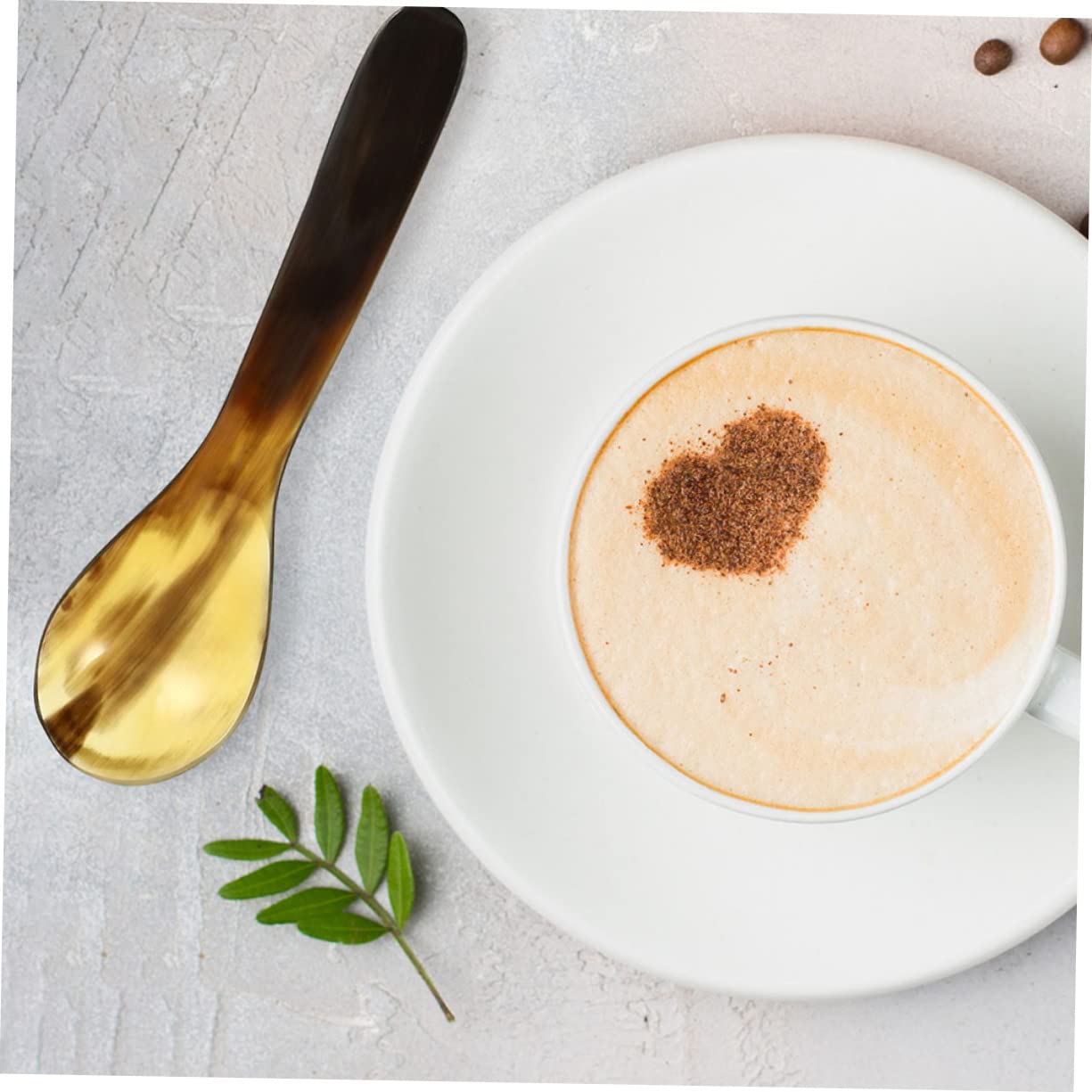 Anneome 15 Stk Kaffeelöffel Aus Horn Verkostungslöffel Nudellöffel Kaffeelöffel Aus Ochsenhorn Reis Löffel Trinken Japanische Hornlöffel Gewürzlöffel Kleiner Kaffee Kind Keramik Yak-horn