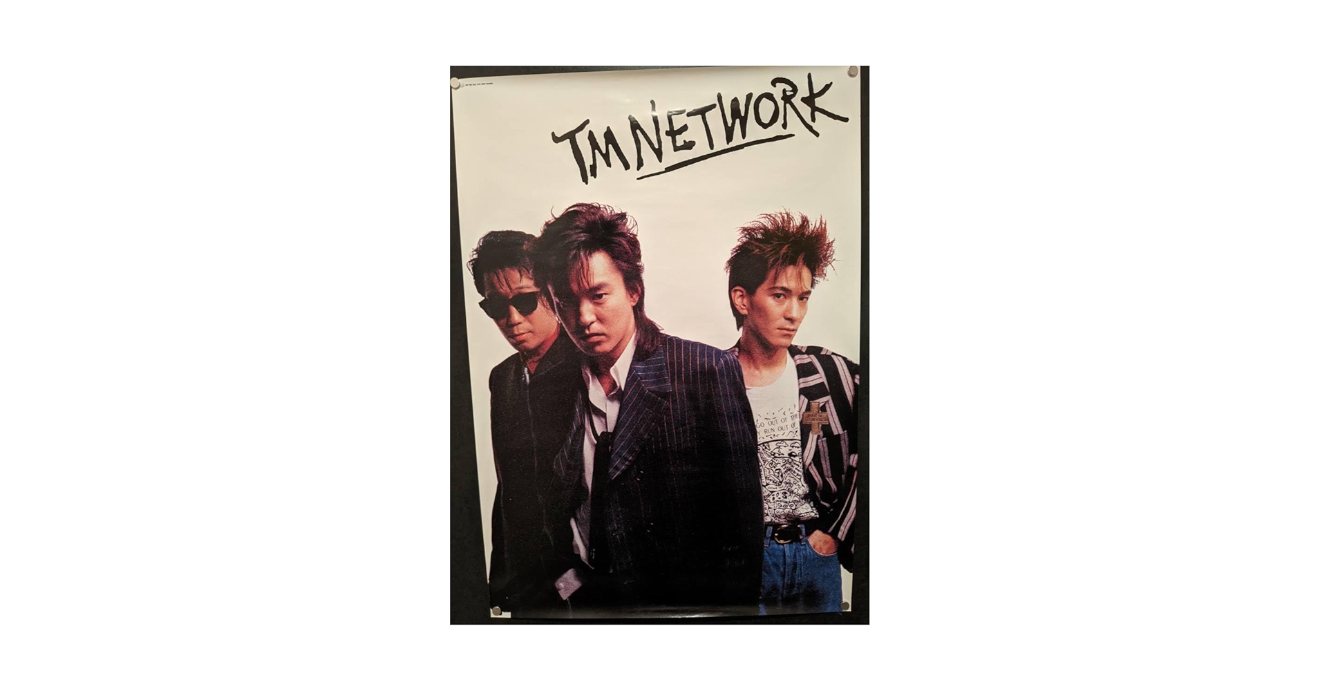 TM NETWORK 宇都宮隆　小室哲哉　ポスター　セット Amazon.co.jp: TMN 白黒ポスター モノクロ TMネットワーク