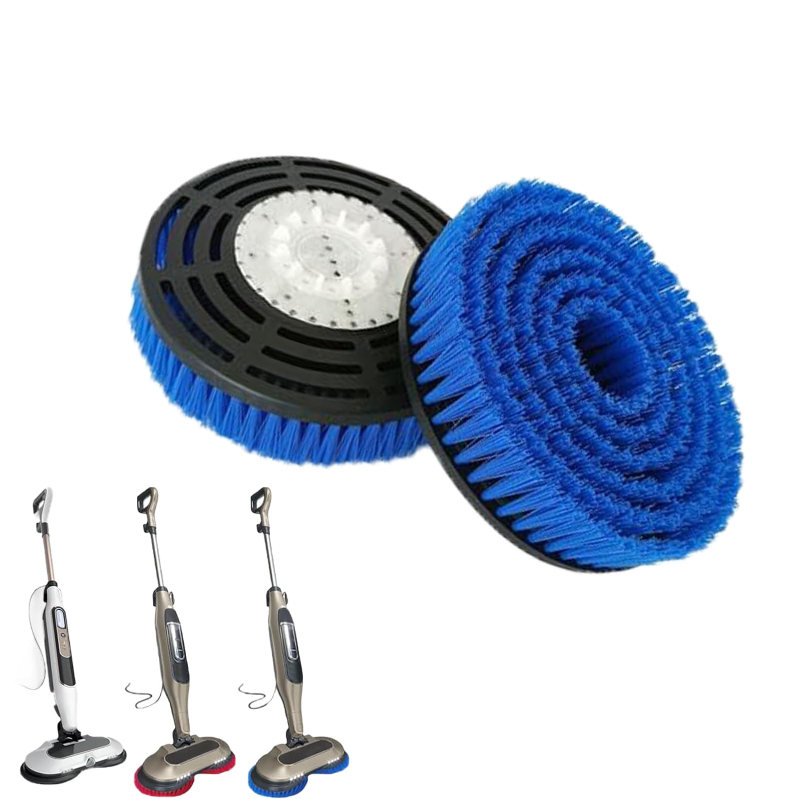 Lot de 2 têtes de brosse de rechange S8201 pour balai vapeur Shark S8201/S8001/S7000/S7201/S7000AMZ/S7005/S7020/S7001C - Nettoyage en profondeur des sols en bois dur et carrelage