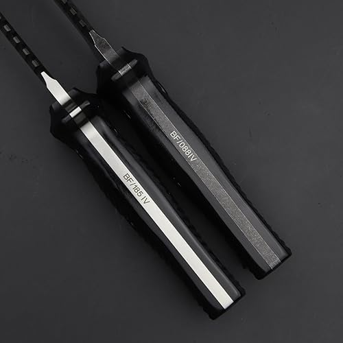 Miniatura 8 de LENGREN Hoja fija táctica de 11.5 pulgadas Full Tang Jungle Primitive Tanto de 11.5 pulgadas, diente dorsal afilado y cuchillo de supervivencia para