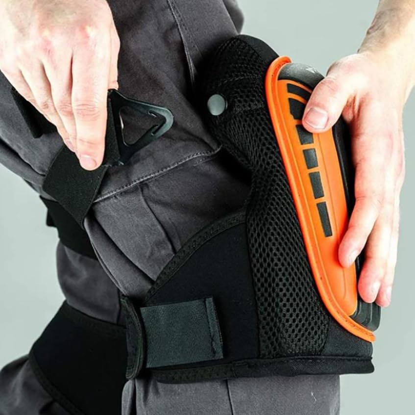 Luminexia Genouillères Professionnelles pour Le Travail,Rembourrage en Gel Confortable,avec Sangles antidérapantes réglables pour Travail,Construction,Jardinage,Nettoyage,sols et Le Garage