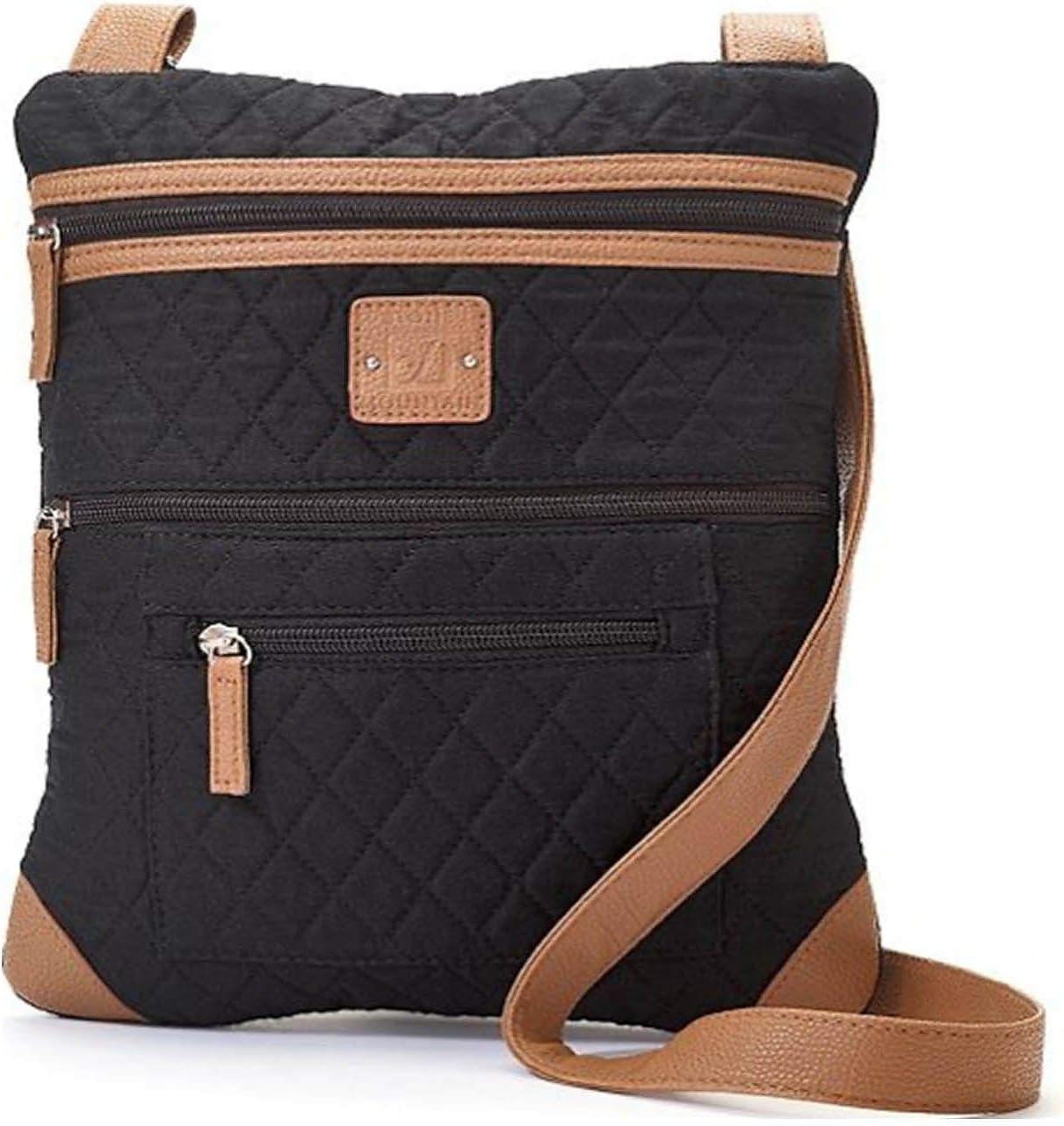 Lockport Quilted Solid Handbag One Size Black