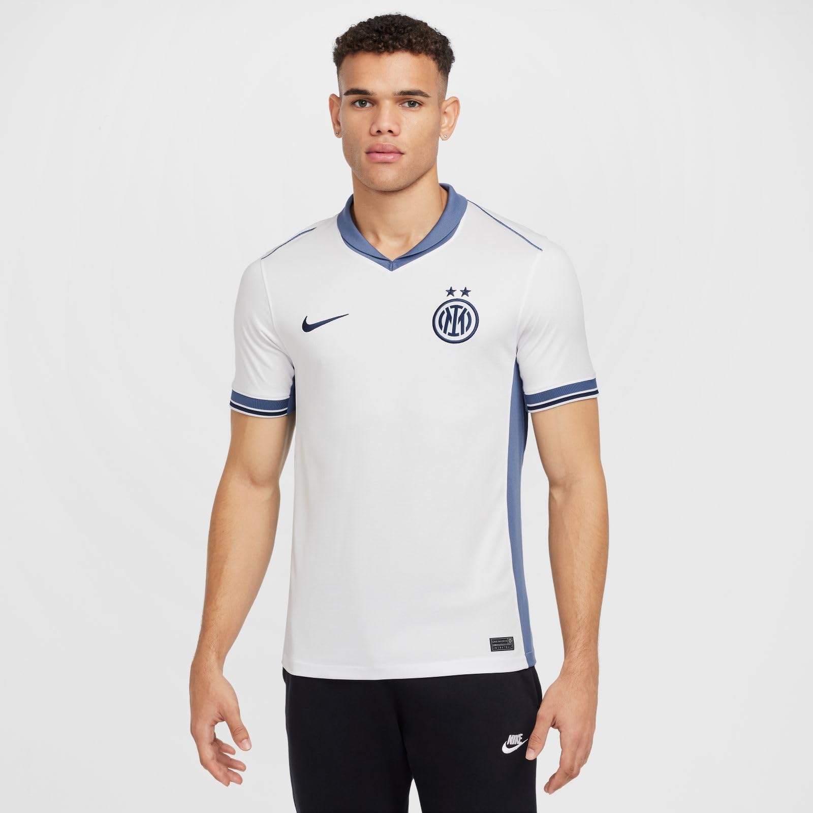 Nike Maglia da Calcio Replica Dri-​Fit Inter 2024/​25 Stadium da Uomo – Away, Summit White/​Iris Whisper/​Midnight Navy, FN8793-​123, S