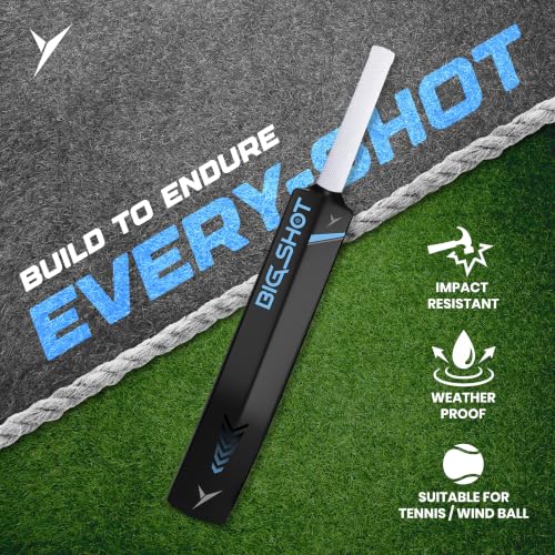 Image of Jaspo Big Shot Plastic Tennis Cricket Bat Full Size Bat (34 inch X 4.5 inch inch) for All Age Group (Big Shot Cricket BAT)