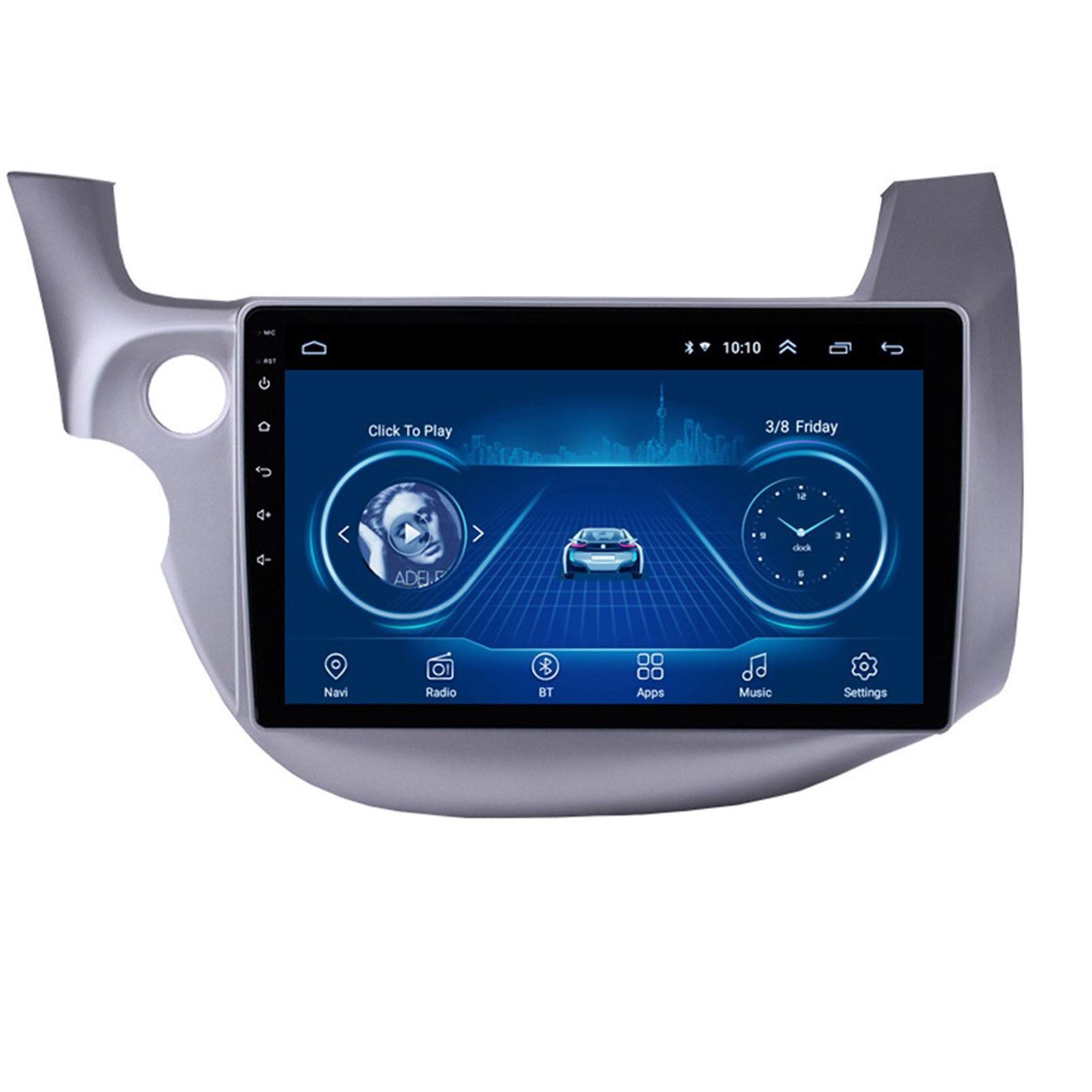 Navega sin perderte con la radio Android para Honda Fit Jazz 2008-2013 y su pantalla de 10 pulgadas