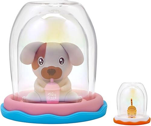 Magic Buddies Pets - Globo mágico decorado para perros, gatos, nieve, regalo para hombres, mujeres y niños, 10.5 onzas líquidas de vidrio sin tallo,