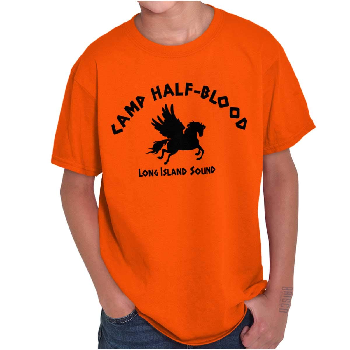 Zivaq Brands Camp Half Blood Greek Mythology Crewneck T Shirts Boy Girl