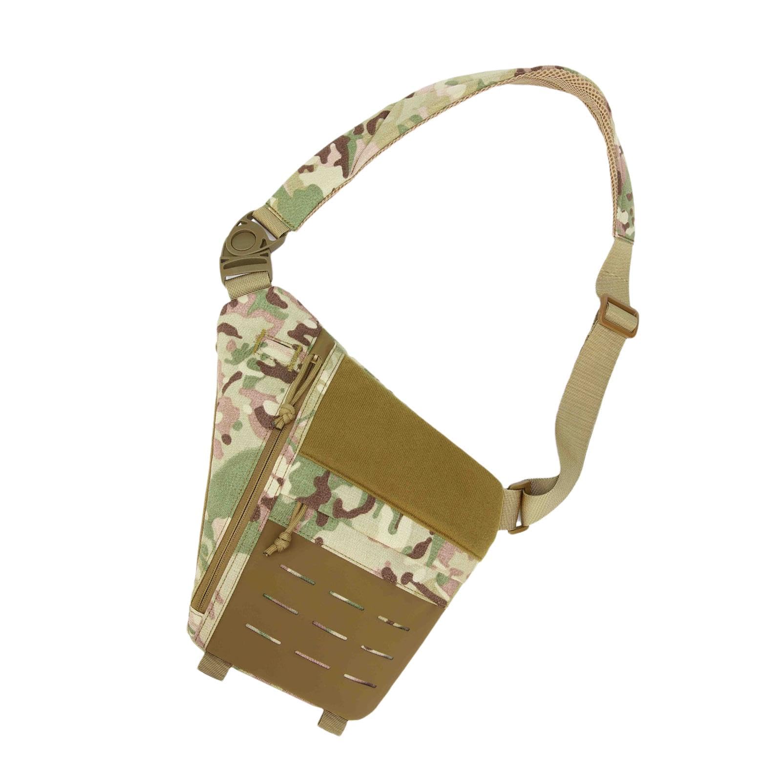 Marsupio antifurto, regolabile, multiuso, in nylon, impermeabile e resistente all'usura, mimetico, ideale per viaggi, attività all'aperto, può contenere portafoglio, telefono, chiavi