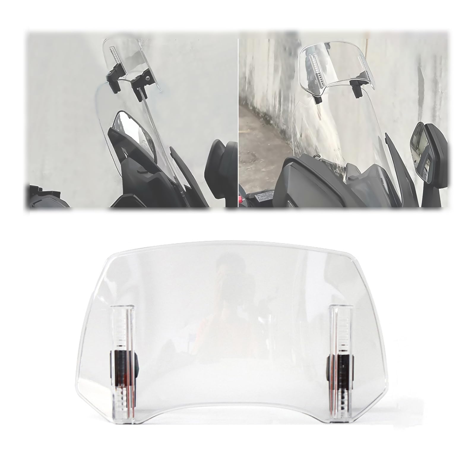 Woniyal Motorcycle Windscreen Extension Suitable for BMW R1150 1998-2006, Deflector Spoiler Front Stationary Protection Panel Shroud Component,transparent-S