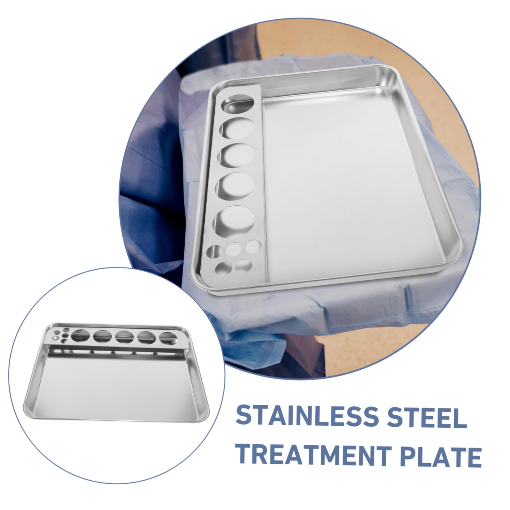 OUNONA Plateau En Acier Inoxydable Sus304 23 CM Avec Couvercle, Boîte D