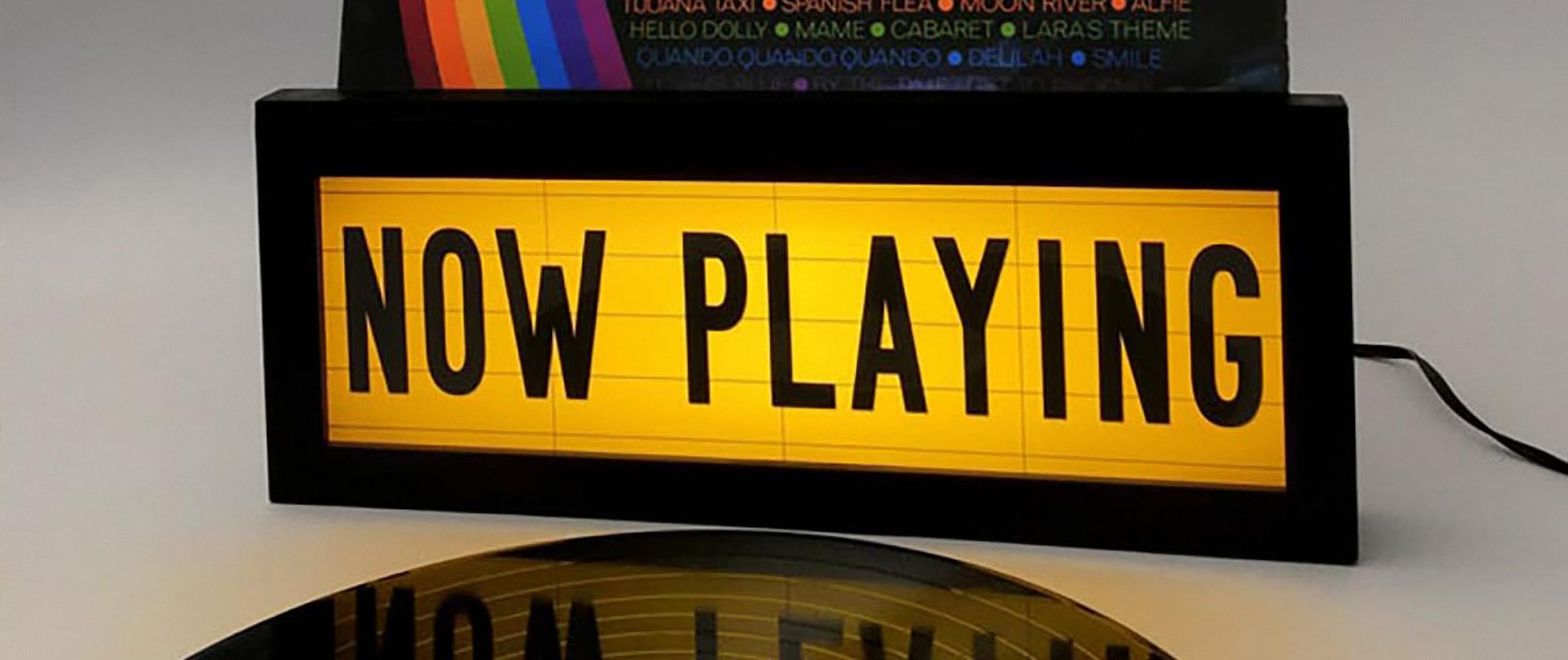 Now Playing RGB LED Neon Lightbox with Remote Control Professional Studio Podcast Radio Lights Sign for Cinema Cafes Home Wall Decor USB Powered