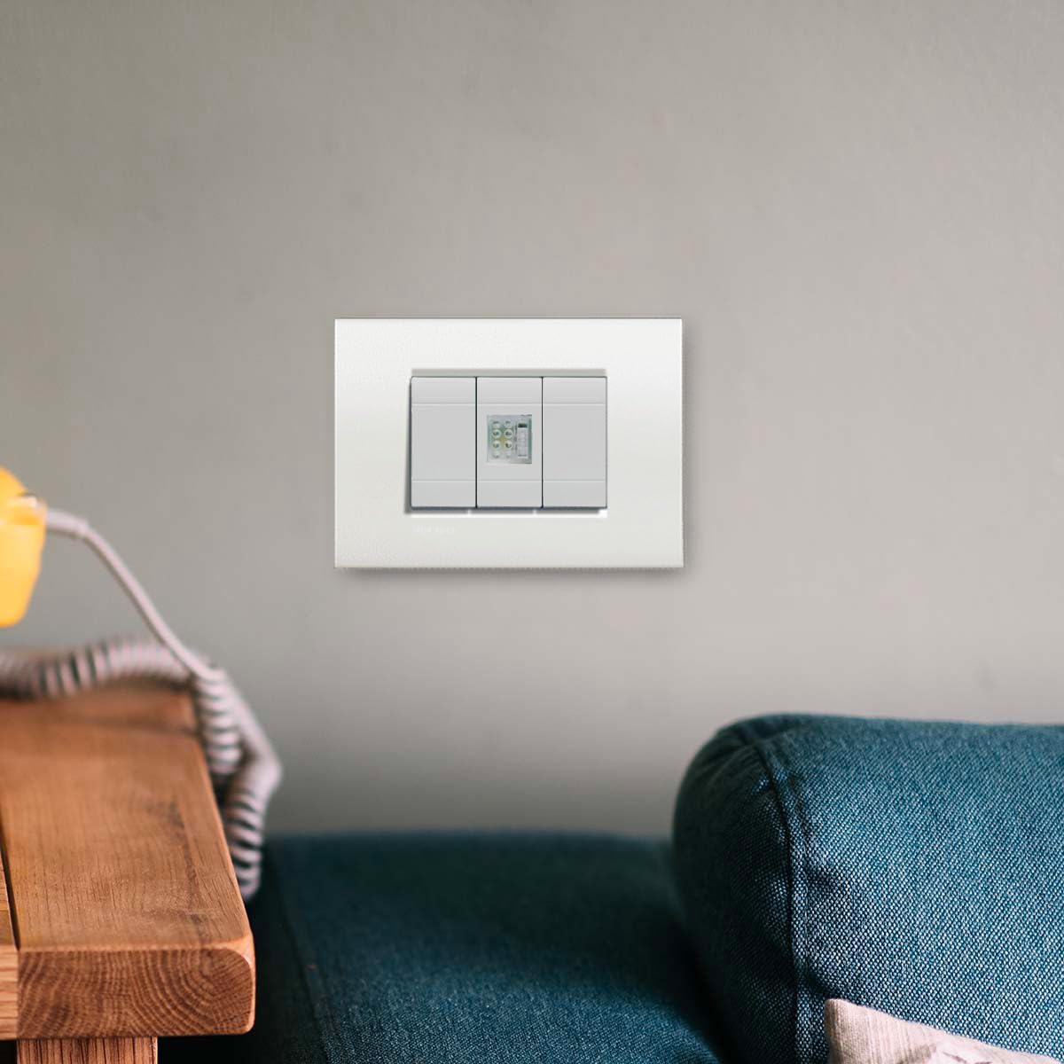 FANTON 82882-36 Lampada LED di emergenza da incasso con funzionamento SE/SA 1 modulo con aggancio KEYSTONE e batteria sostituibile - supporti BTICINO LIVING LIGHT
