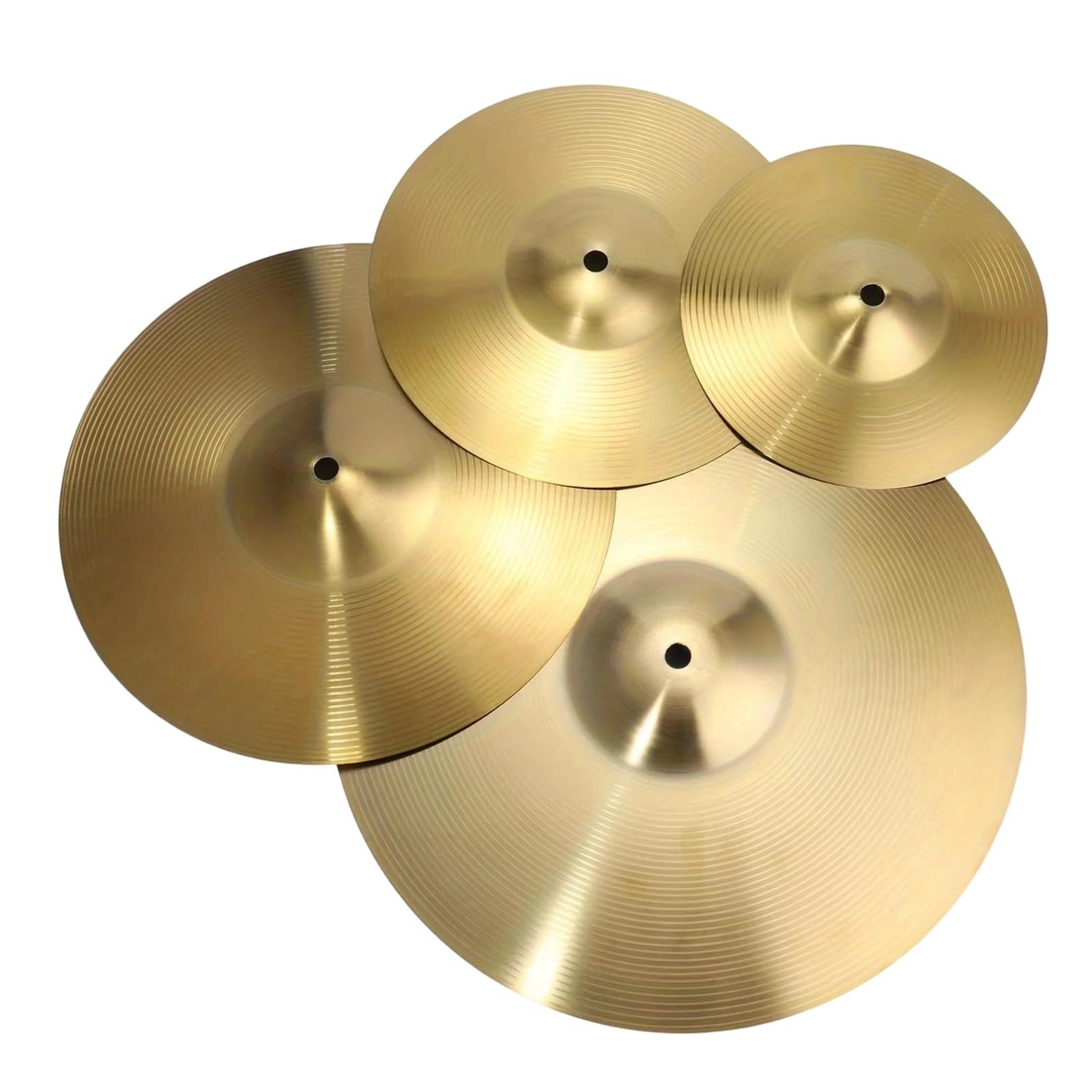 Profesjonalna Talerz Talerze Mosiężne Crash Ride Hi Hat Tradycyjne Dla Początkujących Graczy Części Instrumentów Muzycznych Perkusyjnych(10inch)