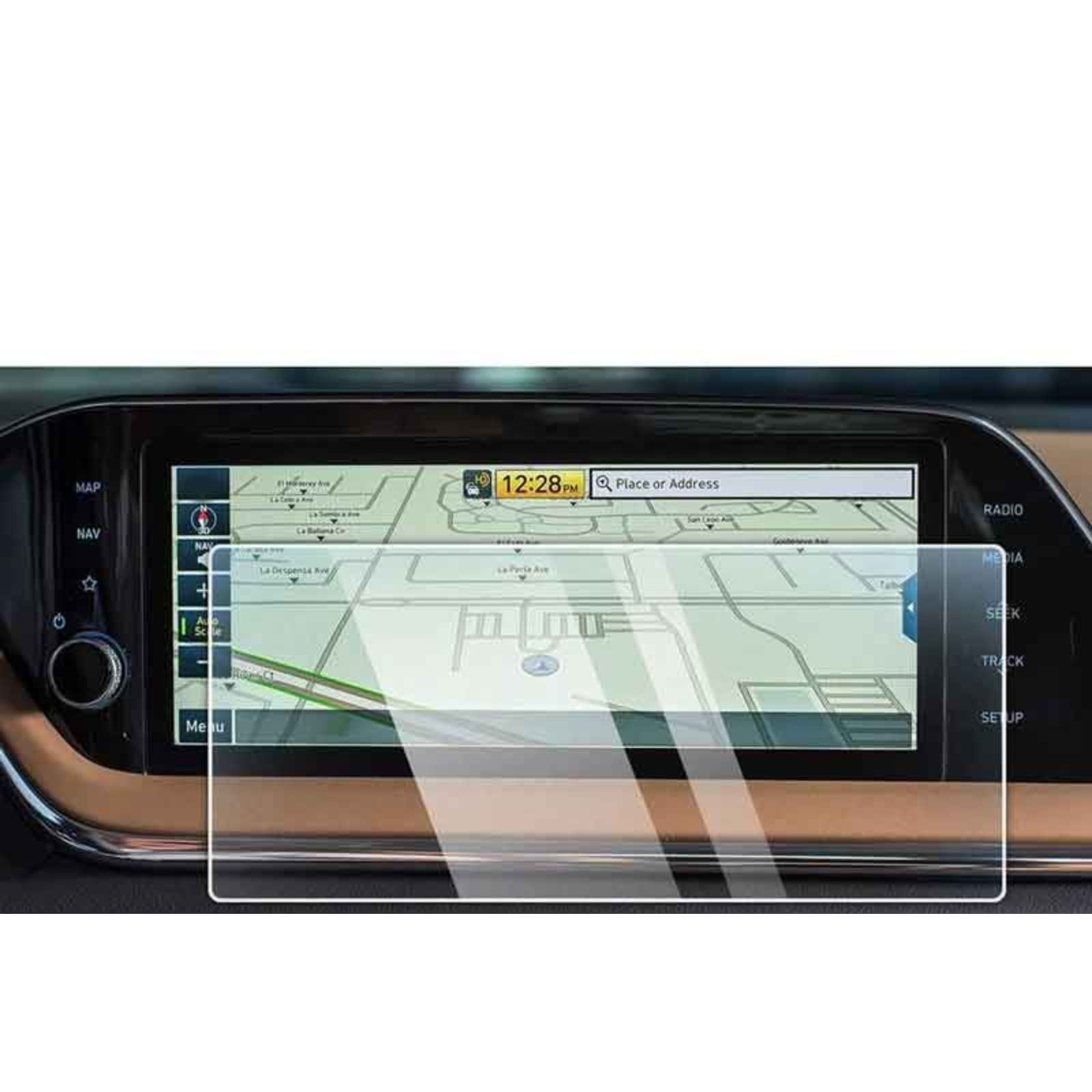 Nawigacja samochodowa Szkło hartowane Ekran LCD Folia ochronna Naklejka Osłona Dla Hyundai Sonata 2020-2022