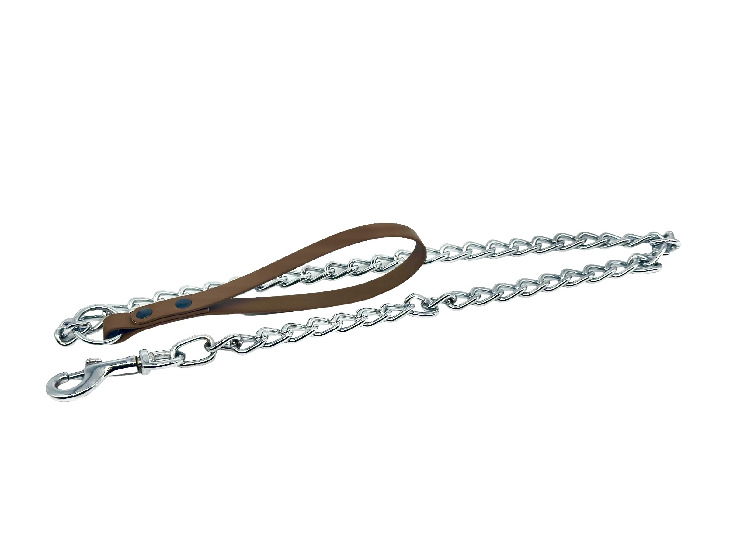 L&J Pets UK Strong Biothane and Metal Chain Adjustable Dog Training Lead