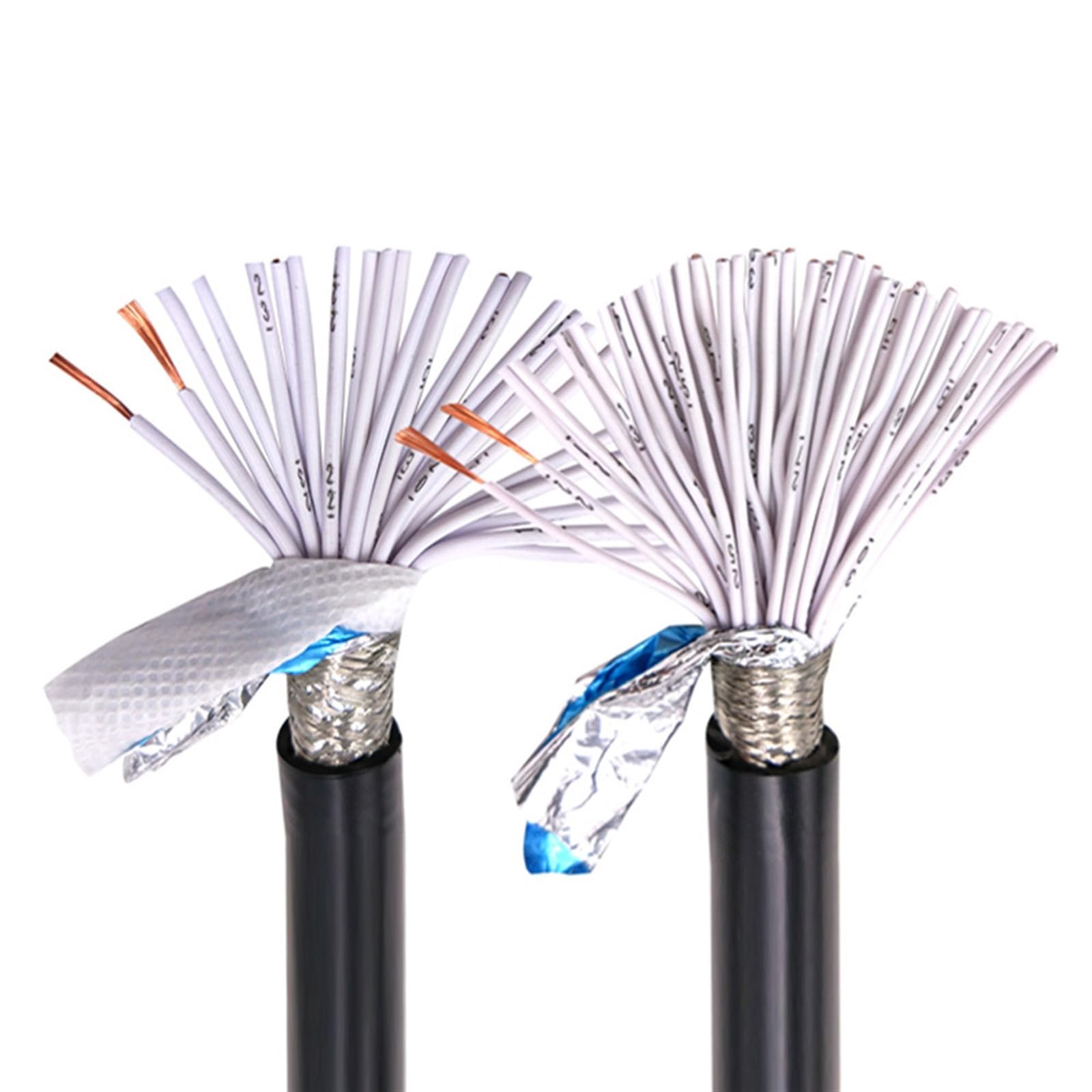 Cables de control apantallados, Telar antiinterferente del conector de cable blindado multinúcleo alambre 22AWG 0.3m m la señal control(10 cores 5 meters)