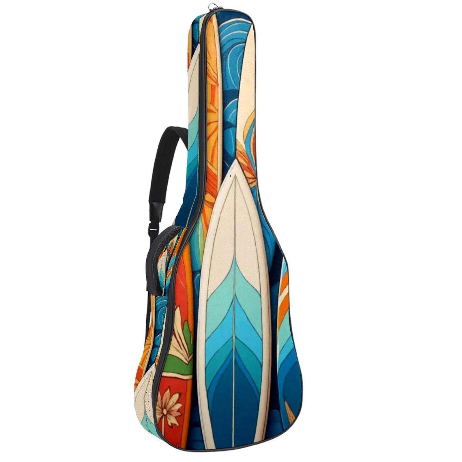 Housse guitare acoustique 109 cm style surf avec sangles - 8