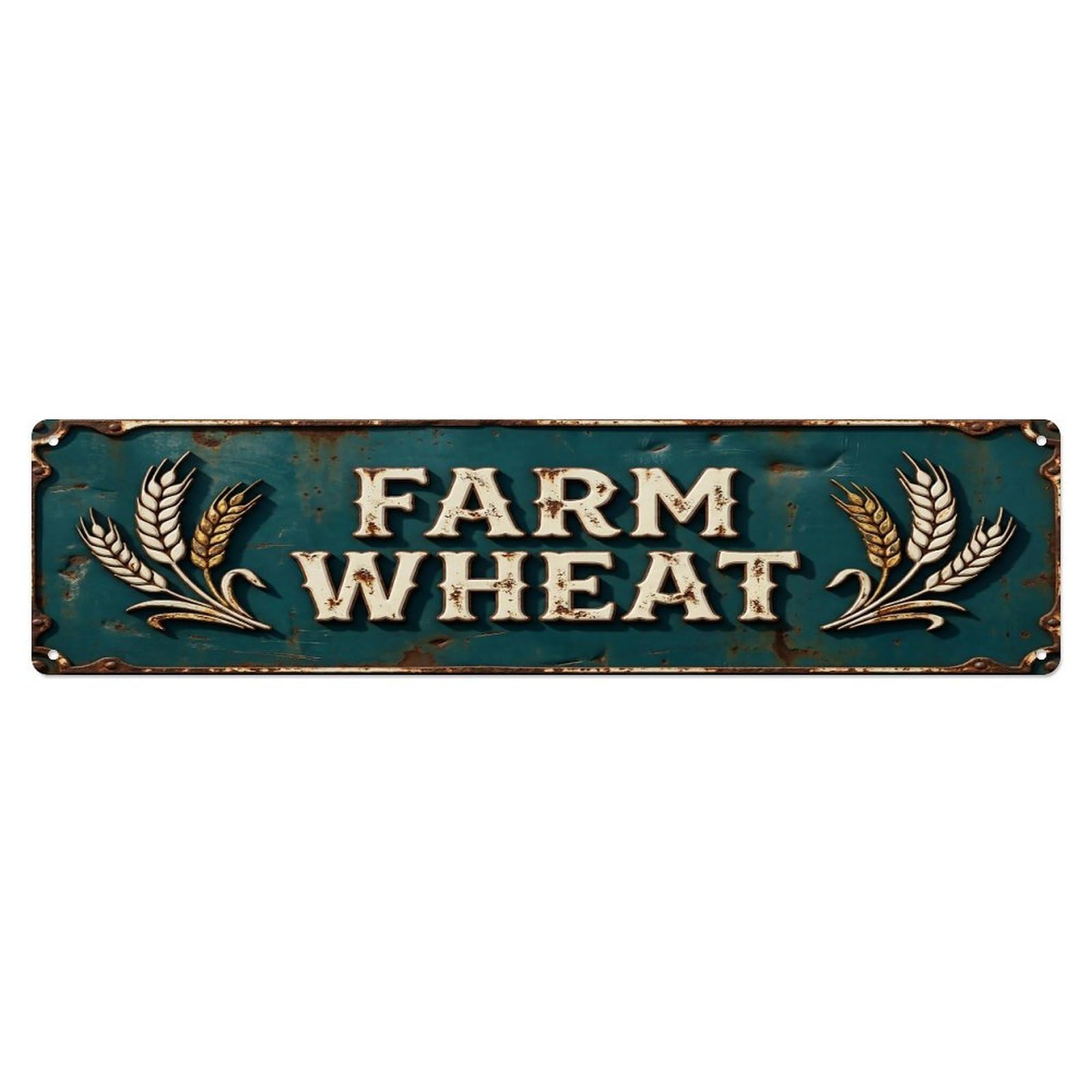 FARM WHEAT Vintage Grain Rustic Farmhouse Metal Tin Sign
