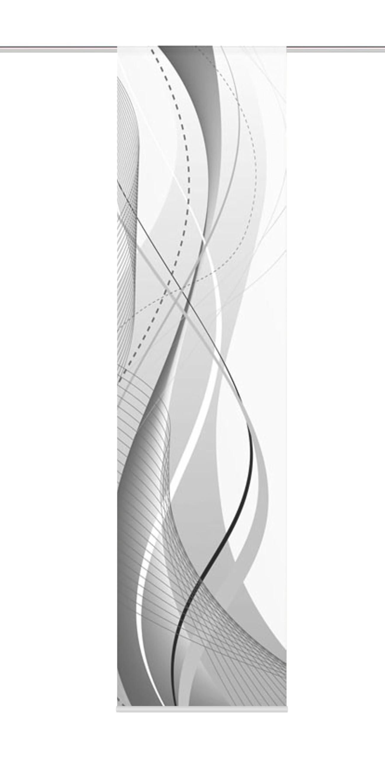 Home Fashion Carlisle Tenda a Pannello, Poliestere, Grigio, 245 x 60 cm