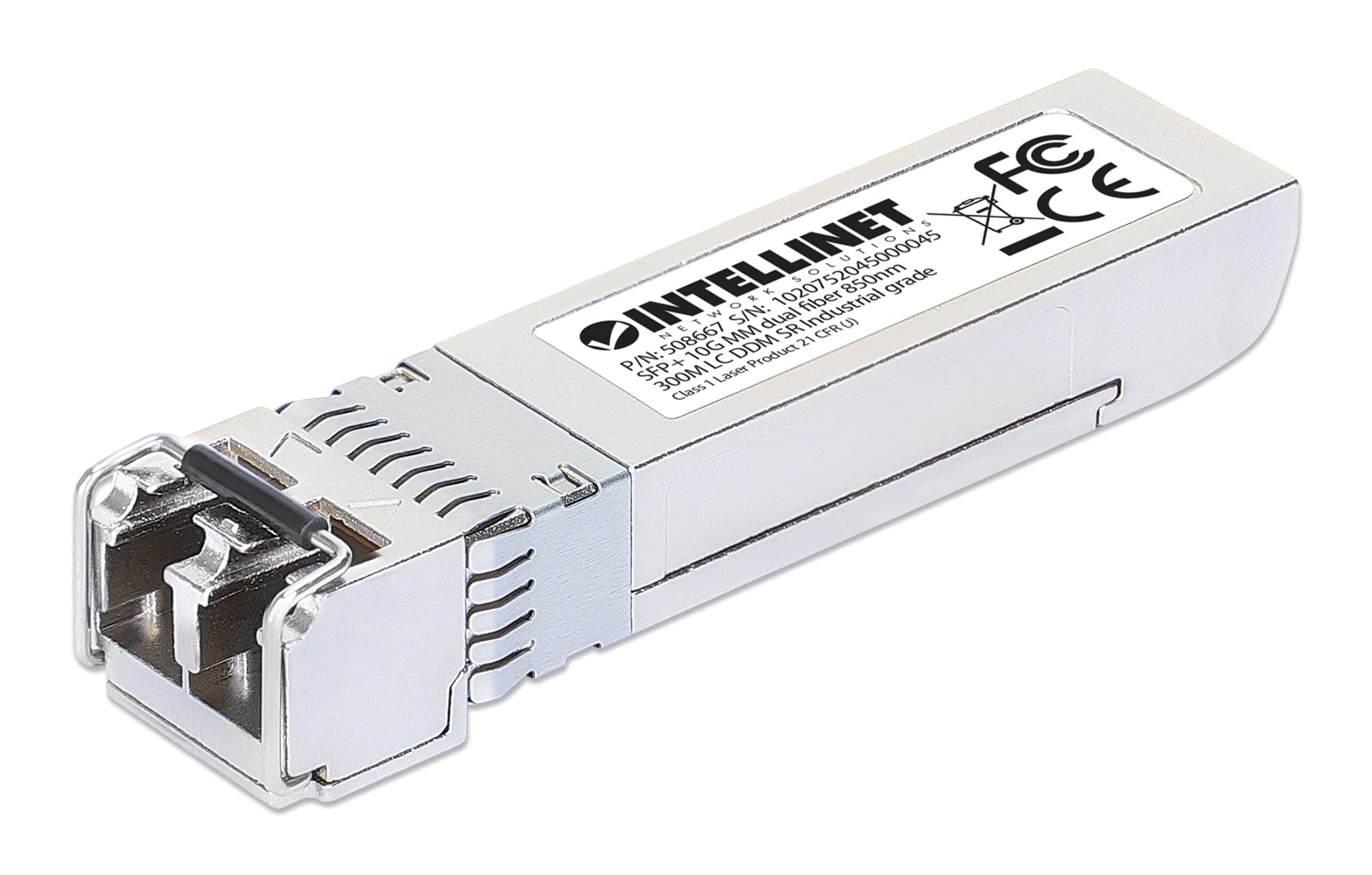 Intellinet 508667 SFP+ Transceiver Fibra Ottica Multimodale LC Duplex 10GBase-SR