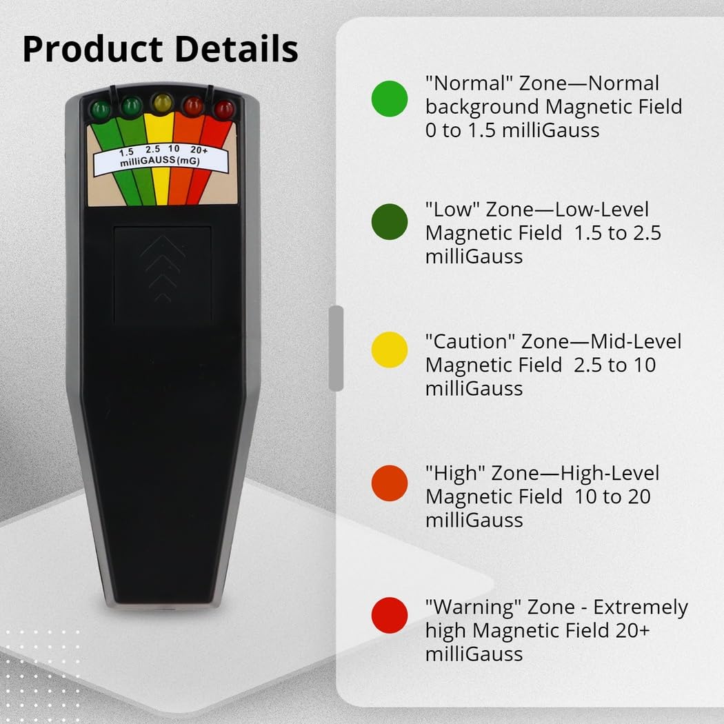 5 LED EMF metre manyetik alan dedektörü hayalet av Paranormal ekipman test cihaz 5 LED EMF metre manyetik alan dedektörü hayalet av Paranormal ekipman test cihaz